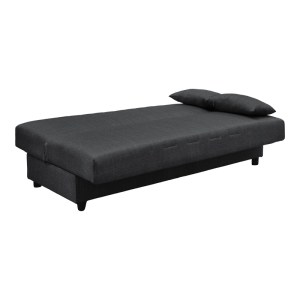 pak-438-000003-1 ΚΑΝΑΠΕΣ ΚΡΕΒΑΤΙ ROMINA PAKOWORLD ΤΡΙΘΕΣΙΟΣ ΜΕ ΑΠΟΘΗΚΕΥΤΙΚΟ ΧΩΡΟ ΓΚΡΙ ΥΦΑΣΜΑ 180X75X85ΕΚ