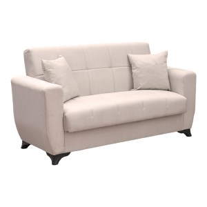 pak-438-000017 ΚΑΝΑΠΕΣ ΚΡΕΒΑΤΙ MODESTO PAKOWORLD ΔΙΘΕΣΙΟΣ ΜΕ ΑΠΟΘΗΚΕΥΤΙΚΟ ΧΩΡΟ ΜΠΕΖ ΥΦΑΣΜΑ 155X84X83ΕΚ