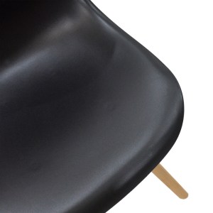 pak-499-000002-4 ΚΑΡΕΚΛΑ JULITA PAKOWORLD ΜΑΥΡΟ PP ΜΕ ΞΥΛΙΝΟ ΠΟΔΙ ΣΕ ΦΥΣΙΚΗ ΑΠΟΧΡΩΣΗ 46X52X81ΕΚ