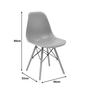 pak-499-000004-7 ΚΑΡΕΚΛΑ JULITA PAKOWORLD CAPPUCCINO PP ΜΕ ΞΥΛΙΝΟ ΠΟΔΙ ΣΕ ΦΥΣΙΚΗ ΑΠΟΧΡΩΣΗ 46X52X81ΕΚ