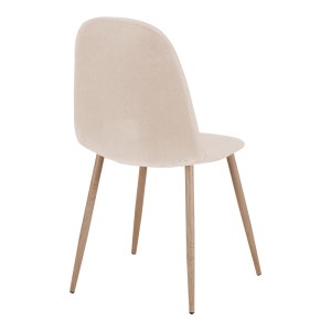 pak-499-000018-1 ΚΑΡΕΚΛΑ BELLA PAKOWORLD ΚΡΕΜ ΥΦΑΣΜΑ ΜΕ ΜΕΤΑΛΛΙΚΟ ΠΟΔΙ ΣΕ ΦΥΣΙΚΗ ΑΠΟΧΡΩΣΗ 44X55X85ΕΚ