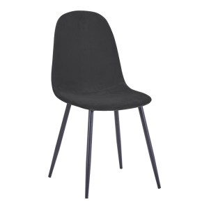pak-499-000023 ΚΑΡΕΚΛΑ BELLA PAKOWORLD ΜΑΥΡΟ ΒΕΛΟΥΔΟ ΜΕ ΜΑΥΡΟ ΜΕΤΑΛΛΙΚΟ ΠΟΔΙ 44X55X85ΕΚ