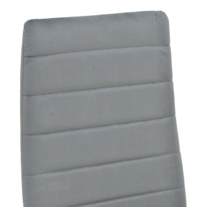 pak-499-000046-5 ΚΑΡΕΚΛΑ PARKER PAKOWORLD ΓΚΡΙ ΒΕΛΟΥΔΟ ΜΕ ΜΕΤΑΛΛΙΚΟ ΜΑΥΡΟ ΠΟΔΙ 41X48X96ΕΚ