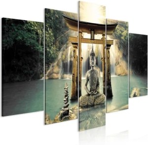 pol - 161284479 ΠΙΝΑΚΑΣ - BUDDHA SMILE (5 PARTS) WIDE - 200X100