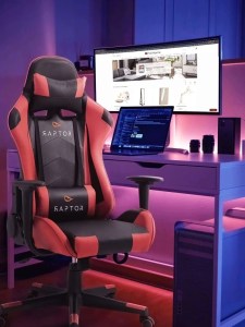 pol - 161595689 ΚΑΡΕΚΛΑ GAMING RAPTOR ALYX-KOKKINO