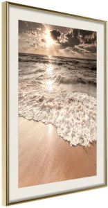 pol-161684009 ΑΦΙΣΑ - BEACH OF MEMORIES - 30X45 - ΧΡΥΣΟ - ΜΕ ΠΑΣΠΑΡΤΟΥ