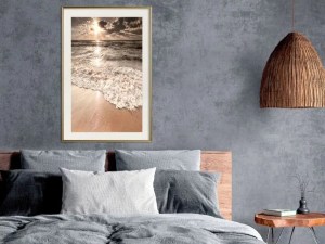pol-161684009 ΑΦΙΣΑ - BEACH OF MEMORIES - 30X45 - ΧΡΥΣΟ - ΜΕ ΠΑΣΠΑΡΤΟΥ