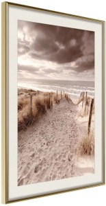 pol-161855729 ΑΦΙΣΑ - SANDY PATH  - 30X45 - ΧΡΥΣΟ - ΜΕ ΠΑΣΠΑΡΤΟΥ