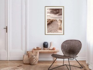 pol-161855729 ΑΦΙΣΑ - SANDY PATH  - 30X45 - ΧΡΥΣΟ - ΜΕ ΠΑΣΠΑΡΤΟΥ