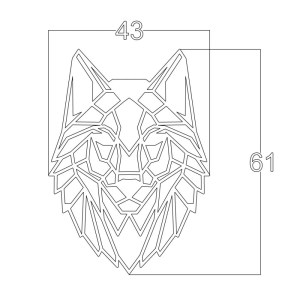 pol - 161945059 ΔΙΑΚΟΣΜΗΤΙΚΟ ΤΟΙΧΟΥ WOLF