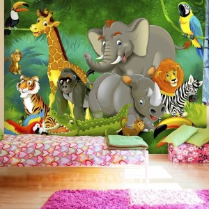 pol-161956939 ΑΥΤΟΚΟΛΛΗΤΗ ΦΩΤΟΤΑΠΕΤΣΑΡΙΑ - COLOURFUL SAFARI - 98X70