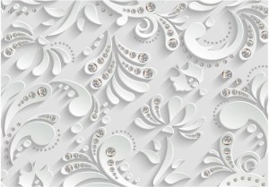 pol-161964139 ΑΥΤΟΚΟΛΛΗΤΗ ΦΩΤΟΤΑΠΕΤΣΑΡΙΑ - FLOWERS WITH CRYSTALS - 441X315