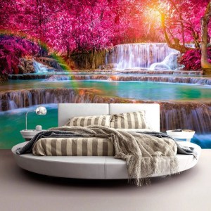 pol-161986209 ΑΥΤΟΚΟΛΛΗΤΗ ΦΩΤΟΤΑΠΕΤΣΑΡΙΑ - PINK CASCADES - 245X175