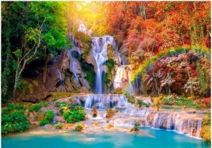 pol-161999549 ΑΥΤΟΚΟΛΛΗΤΗ ΦΩΤΟΤΑΠΕΤΣΑΡΙΑ - TAT KUANG SI WATERFALLS - 294X210