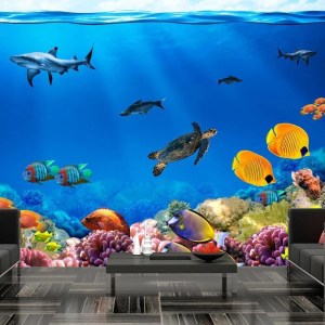 pol-162002689 ΑΥΤΟΚΟΛΛΗΤΗ ΦΩΤΟΤΑΠΕΤΣΑΡΙΑ - UNDERWATER KINGDOM - 343X245