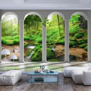 pol-162013339 ΑΥΤΟΚΟΛΛΗΤΗ ΦΩΤΟΤΑΠΕΤΣΑΡΙΑ - PILLARS AND FOREST