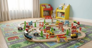 pol - 162691199 ΠΑΙΔΙΚΟΣ ΣΙΔΗΡΟΔΡΟΜΟΣ ΜΕ ΤΡΕΝΑΚΙ JOYLAND INTERSECTION