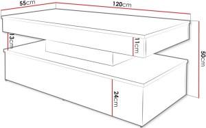 pol - 162716169 ΤΡΑΠΕΖΑΚΙ ΣΑΛΟΝΙΟΥ GLOSSA 2D ΜΕ LED-LEUKO-LEUKO GUALISTERO