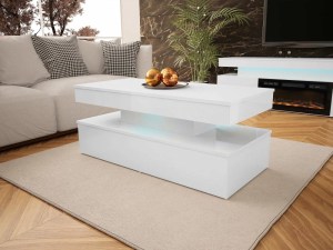 pol - 162716169 ΤΡΑΠΕΖΑΚΙ ΣΑΛΟΝΙΟΥ GLOSSA 2D ΜΕ LED-LEUKO-LEUKO GUALISTERO