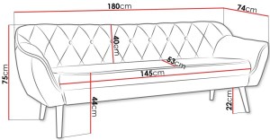 pol-162822009 ΚΑΝΑΠΕΣ SKAND III ΤΡΙΘΕΣΙΟΣ-MPEZ