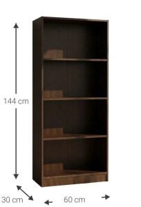 pol-162843709 ΒΙΒΛΙΟΘΗΚΗ ELIOT 4S-WENGE