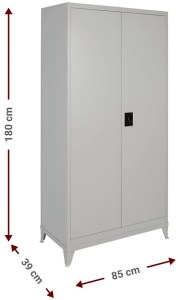 pol-162884879 ΜΕΤΑΛΛΙΚΗ ΝΤΟΥΛΑΠΑ DAMIAN 2D SHELF