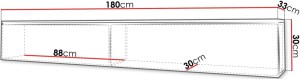 pol-163047339 ΕΠΙΠΛΟ ΤΗΛΕΟΡΑΣΗΣ  LOWBOARD D 180-ΛΕΥΚΟ - ΑΝΘΡΑΚΙ