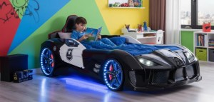 pol-163060669 ΠΑΙΔΙΚΟ ΚΡΕΒΑΤΙ POLICE RACER LED