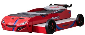pol-163060689 ΠΑΙΔΙΚΟ ΚΡΕΒΑΤΙ TURBO GT DUO-ΚΟΚΚΙΝΟ