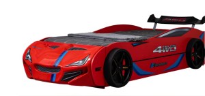 pol-163060689 ΠΑΙΔΙΚΟ ΚΡΕΒΑΤΙ TURBO GT DUO-ΚΟΚΚΙΝΟ