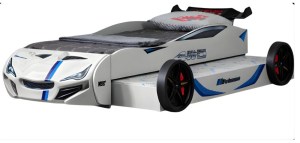 pol-163060699 ΠΑΙΔΙΚΟ ΚΡΕΒΑΤΙ TURBO GT DUO-ΛΕΥΚΟ