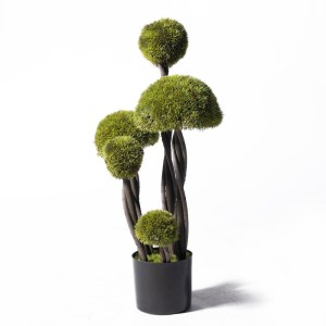 sg-0221-6 SUPERGREENS UV ΤΕΧΝΗΤΟ ΔΕΝΤΡΟ ΜΠΟΝΣΑΙ MOSS MUSHROOM ΠΕΝΤΑΠΛΟ ΠΡΑΣΙΝΟ 90 ΕΚ.