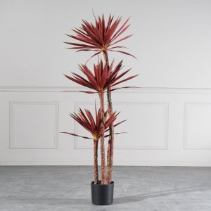 sg-0901-6 SUPERGREENS ΤΕΧΝΗΤΟ ΔΕΝΤΡΟ ΔΡΑΚΑΙΝΑ ″CORDYLINE″ ΚΟΚΚΙΝΟ 160 ΕΚ.