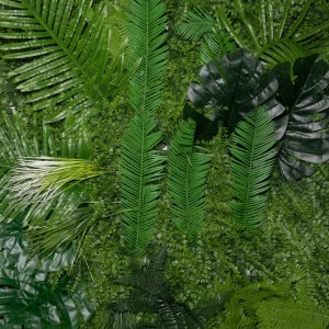 sg-1802-7 SUPERGREENS ΤΕΧΝΗΤΗ ΦΥΛΛΩΣΙΑ ΦΤΕΡΗ ΜΕ ΦΟΙΝΙΚΑ ″HAWAII″ 100X100 ΕΚ.
