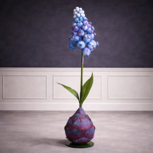 sg-3122-7 SUPERGREENS ΤΕΧΝΗΤΟ ΚΛΩΝΑΡΙ ΥΑΚΙΝΘΟΣ ″BLUE BLOOM″ D60 ΜΠΛΕ 200 ΕΚ.