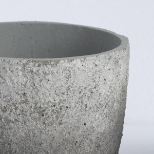 sg-3480-8 SUPERGREENS ΓΛΑΣΤΡΑ ΤΣΙΜΕΝΤΕΝΙΑ ΣΤΡΟΓΓΥΛΗ ″ROUGH″ ΓΚΡΙ 23X23X20 ΕΚ.
