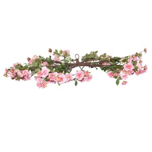 sg-3611-6 SUPERGREENS ΤΕΧΝΗΤΟ ΣΤΕΦΑΝΙ ΤΡΙΑΝΤΑΦΥΛΛΙΑ ΡΟΖ D120 ΕΚ.
