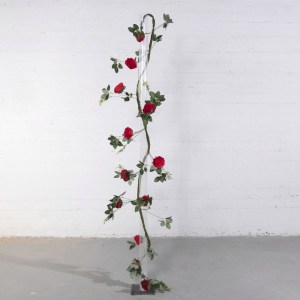 sg-3881-7 SUPERGREENS ΤΕΧΝΗΤΗ ΓΙΡΛΑΝΤΑ ΤΡΙΑΝΤΑΦΥΛΛΟ GARDEN ΚΟΚΚΙΝΗ 240 ΕΚ.