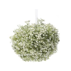 sg-4210-7 SUPERGREENS ΤΕΧΝΗΤΗ ΣΦΑΙΡΑ ΓΥΨΟΦΥΛΛΗ ΛΕΥΚΗ D20 ΕΚ.