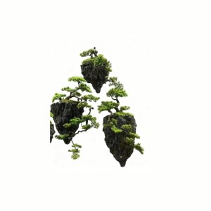sg-4412-7 SUPERGREENS ΤΕΧΝΗΤΟ ΚΡΕΜΑΣΤΟ ΜΠΟΝΣΑΙ ΠΕΥΚΟ ΣΕ ΠΕΤΡΑ ″FLOATING STONE″ ΠΡΑΣΙΝΟ 100 ΕΚ.