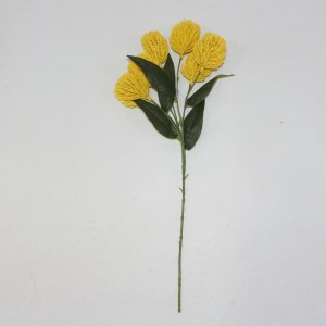 sg-4481-7 SUPERGREENS ΤΕΧΝΗΤΟ ΚΛΩΝΑΡΙ ΒΑΓΞΙΑ ″NATURAL BANKSIA″ ΚΙΤΡΙΝΟ 52 ΕΚ.