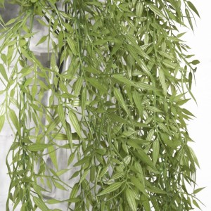 sg-4491-7 SUPERGREENS ΤΕΧΝΗΤΟ ΚΡΕΜΑΣΤΟ ΜΠΑΜΠΟΥ ″TROPICA″ ΠΡΑΣΙΝΟ 90 ΕΚ.