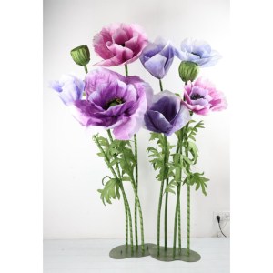 sg-4812-7 SUPERGREENS ΤΕΧΝΗΤΗ ΣΥΝΘΕΣΗ GIGA ΠΑΙΩΝΙΑ & ΤΟΥΛΙΠΑ ″BLUSH HARMONY″ D120 ΡΟΖ S/9 200 ΕΚ.