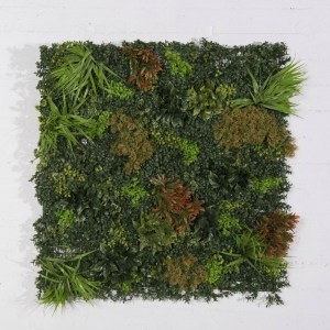 sg-5191-7 SUPERGREENS ΤΕΧΝΗΤΗ ΦΥΛΛΩΣΙΑ ΠΥΞΑΡΙ ΜΕ MOSS ″GIARDINO″ ΠΡΑΣΙΝΗ 100X100 ΕΚ.
