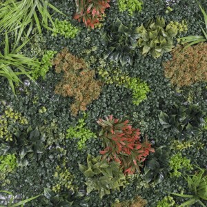 sg-5191-7 SUPERGREENS ΤΕΧΝΗΤΗ ΦΥΛΛΩΣΙΑ ΠΥΞΑΡΙ ΜΕ MOSS ″GIARDINO″ ΠΡΑΣΙΝΗ 100X100 ΕΚ.