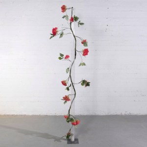 sg-5881-7 SUPERGREENS ΤΕΧΝΗΤΗ ΓΙΡΛΑΝΤΑ ΟΡΤΑΝΣΙΑ ″ROSE GARDEN″ ΚΟΚΚΙΝΗ 240 ΕΚ.