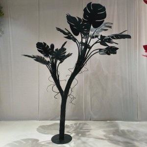 sg-6421-6 SUPERGREENS ΤΕΧΝΗΤΟ ΔΕΝΤΡΟ EVA ΜΟΝΣΤΕΡΑ ″NOIR LEAF″ ΜΑΥΡΟ 320 ΕΚ.