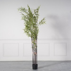 sg-7001-6 SUPERGREENS ΤΕΧΝΗΤΟ ΔΕΝΤΡΟ ΜΠΑΜΠΟΥ ″NIGRA″ ΠΡΑΣΙΝΟ 240 ΕΚ.