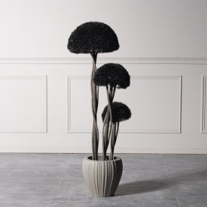 sg-7121-6 SUPERGREENS UV ΤΕΧΝΗΤΟ ΔΕΝΤΡΟ ΜΠΟΝΣΑΙ MOSS MUSHROOM ΤΡΙΠΛΟ ΜΑΥΡΟ 120 ΕΚ.
