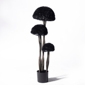 sg-7121-6 SUPERGREENS UV ΤΕΧΝΗΤΟ ΔΕΝΤΡΟ ΜΠΟΝΣΑΙ MOSS MUSHROOM ΤΡΙΠΛΟ ΜΑΥΡΟ 120 ΕΚ.